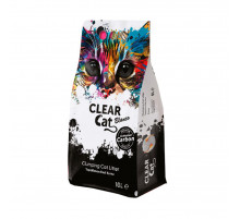 Clear Cat Blanco 10L наполнитель комкующийся с активированным углем