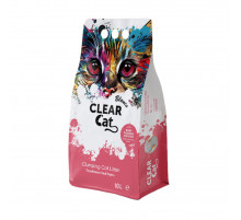 Clear Cat Blanco 10L наполнитель для кошачьего туалета с ароматом детской присыпки