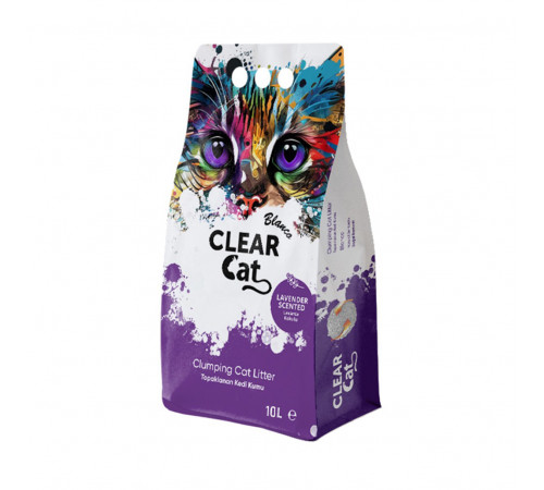 Clear Cat Blanco 10L наполнитель для кошачьего туалета с ароматом лаванды