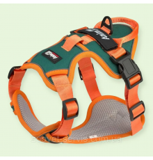 Шлейка-жилетка AnimAll, размер L (для собак 19–33 кг), мягкая прогулочная с 3D-сеткой и светоотражателями