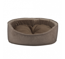 Лежак AnimAll Sofi для кошек и собак, коричневый, XS (48×36×14,5 см)