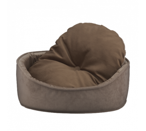 Лежак AnimAll Sofi для кошек и собак, коричневый, XS (48×36×14,5 см)