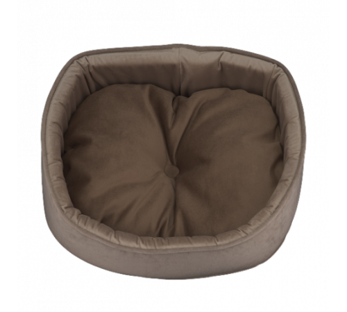 Лежак AnimAll Sofi для кошек и собак, коричневый, XS (48×36×14,5 см)