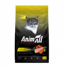 AnimAll Expert Choice Adult Cat со свежей курицей, 12 кг