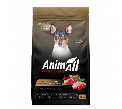 AnimAll Expert Choice Adult Dog Small Breed Turkey with Lamb, 1 кг (на развес)