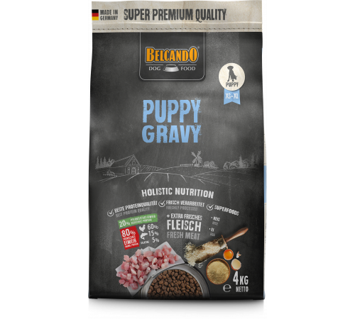 Belcando Puppy Gravy 4 кг – Питание для щенков с 6 недель