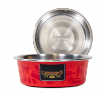 Миска для кошек и мелких пород собак из нержавейки Leonardo 400мл.