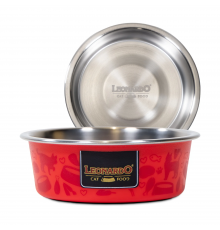 Миска для кошек и мелких пород собак из нержавейки Leonardo 400мл.