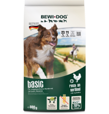 BEWI DOG Basic, 800 г — сухой корм Super Premium для взрослых собак с нормальным уровнем активности