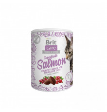 Лакомства для кошек Brit Care Cat Snack Superfruits Salmon, лосось, 100 г