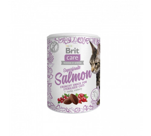 Лакомства для кошек Brit Care Cat Snack Superfruits Salmon, лосось, 100 г