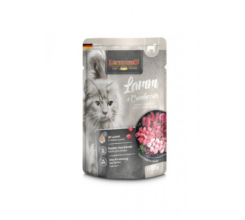 Leonardo Lamb & Cranberries Баранина + Клюква 85гр Leonardo Lamb & Cranberries Баранина + Клюква 85гр