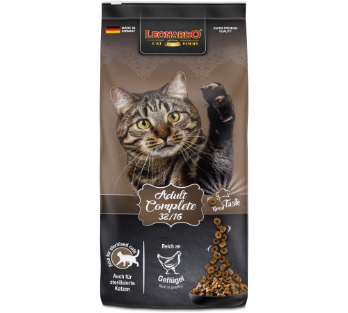 Leonardo Adult Complete 32/16 — корм для взрослых кошек, 1 кг (развес)