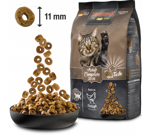Leonardo Adult Complete 32/16 — корм для взрослых кошек, 1 кг (развес)