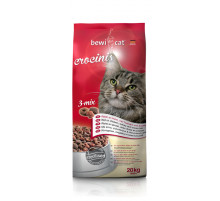 Bewi Cat Crocinis 3-MIX курица, индейка, рыба 1кг