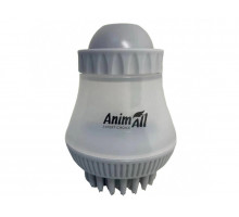 AnimAll Groom массажная щетка с дозатором для собак и кошек (серая)