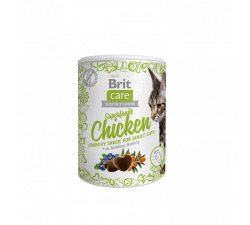 Лакомства для кошек Brit Care Cat Snack Superfruits Chicken, курица 100 г