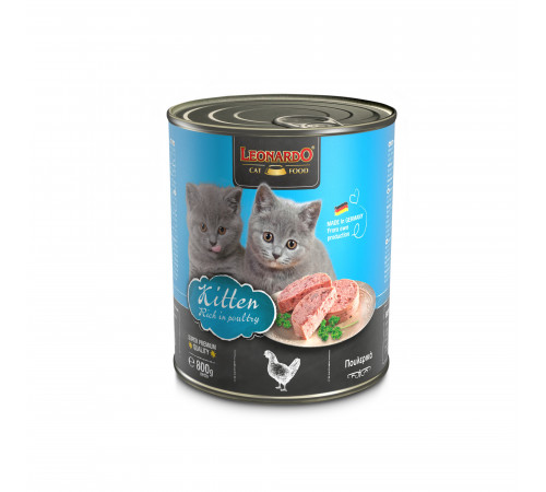 Leonardo Kitten паштет для котят 800гр Leonardo Kitten паштет для котят 800гр