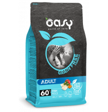 Беззерновой сухой корм для кошек OASY GRAIN FREE FORMULA Adult Fish 7.5кг