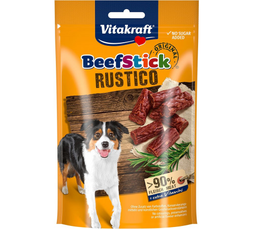 Лакомство для собак Vitakraft Rustico Beef Stick Bites 55гр Лакомство для собак Vitakraft Rustico Beef Stick Bites 55гр