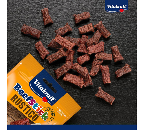 Лакомство для собак Vitakraft Rustico Beef Stick Bites 55гр Лакомство для собак Vitakraft Rustico Beef Stick Bites 55гр