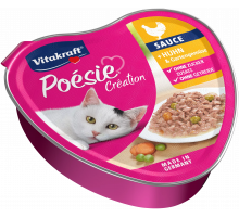Vitakraft Poésie® Création + курица и садовые овощи в соусе 85гр