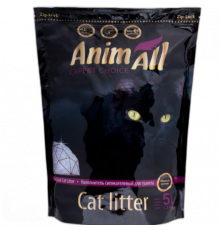 AnimAll Premium — Силикагелевый наполнитель Кристаллы аметиста для кошек, 5 л (2.1 кг)