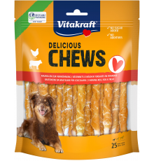 Жевательные палочки DELI CHEWS с курицей, S, 25 шт