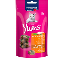 Лакомства для кошек Cat Yums® с курицей и кошачьей травой, 40 г