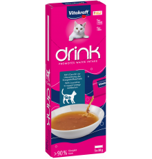 Vitakraft Drink с лососем и L-карнитином для кошек, 150 г (5×30 г)