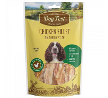 Dog Fest Куриное филе на жевательной палочке — лакомство для средних и крупных пород собак, 90 г