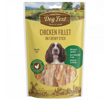 Dog Fest Куриное филе на жевательной палочке — лакомство для средних и крупных пород собак, 90 г