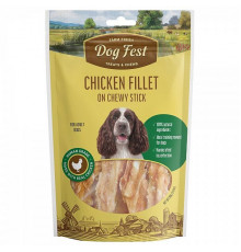 Dog Fest Куриное филе на жевательной палочке — лакомство для средних и крупных пород собак, 90 г