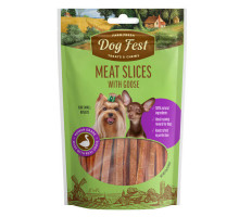 Dog Fest Ломтики из гусиного мяса — лакомство для небольших и мини пород собак, 55 г