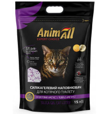 AnimAll Premium «Кристаллы аметиста» — силикагелевый наполнитель для кошачьего туалета 15 л