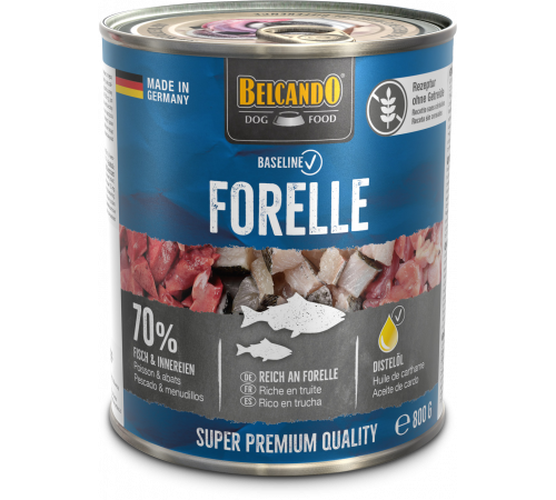 BELCANDO Baseline Forelle — Мясное меню с форелью, 800 г