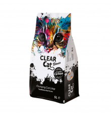 Clear Cat Blanco 5L наполнитель комкующийся с активированным углем