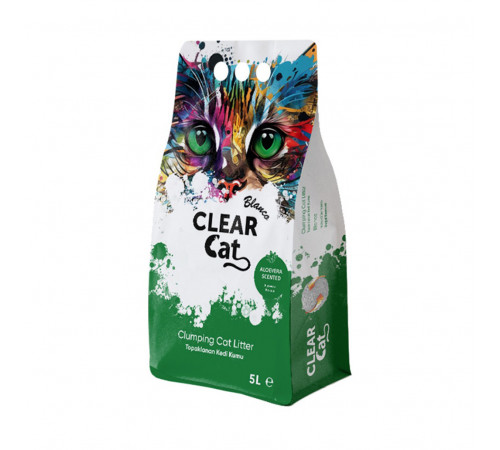 Clear Cat Blanco 5L наполнитель для кошачьего туалета с ароматом алоэ вера