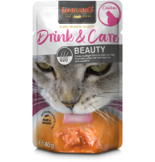 LEONARDO Drink & Care Beauty с курицей и крилевым маслом 40 г