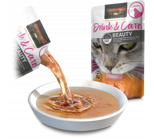LEONARDO Drink & Care Beauty с курицей и крилевым маслом 40 г