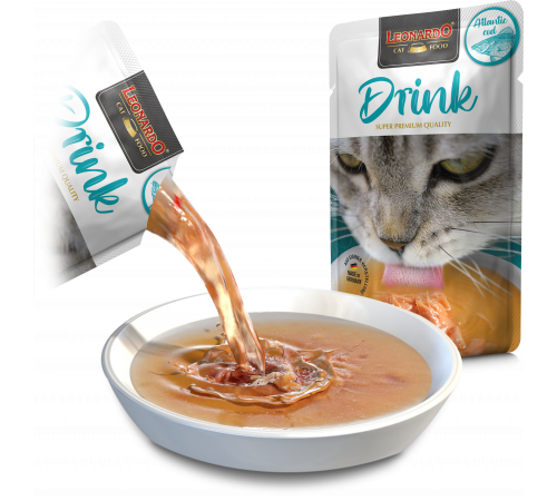 LEONARDO Drink Atlantic Cod с треской и курицей, 40 г