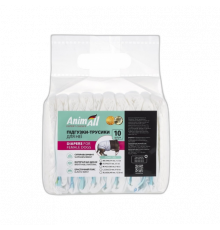 Подгузники для собак AnimAll S (для неё, талия 19–37 см, вес 2–5 кг), 10 шт