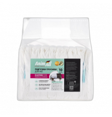 Подгузники для собак AnimAll L (для неё, талия 28–50 см, вес 6–18 кг), 10 шт