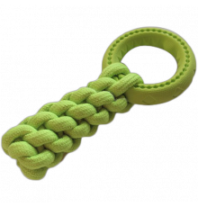 Игрушка AnimAll GrizZzly для собак, кроссфит с кольцом, 24×10 см, зелёная