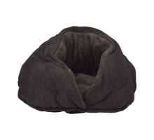 Лежак-кокон AnimAll Alice для кошек и собак, коричневый, размер S (43×28×43 см)