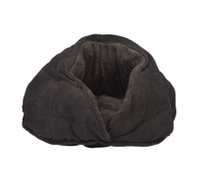 Лежак-кокон AnimAll Alice для кошек и собак, коричневый, размер S (43×28×43 см)