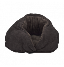 Лежак-кокон AnimAll Alice для кошек и собак, коричневый, размер S (43×28×43 см)