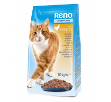 Сухой корм для взрослых кошек Reno Complete Menu с птицей, 10 кг