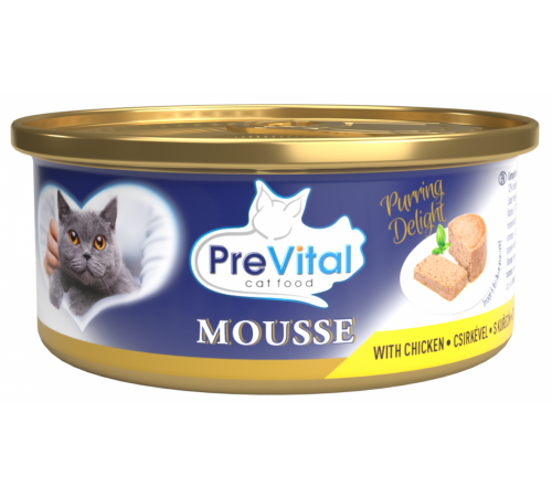 Влажный корм для кошек PreVital с курицей, 85 г