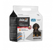 Пелёнки AnimAll Puppy Training Pads для собак и щенков, с активированным углём, 60×90 см, 50 шт.